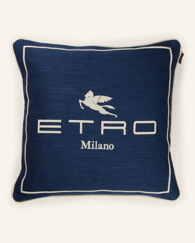 Etro Dekokissen Dunkelblau