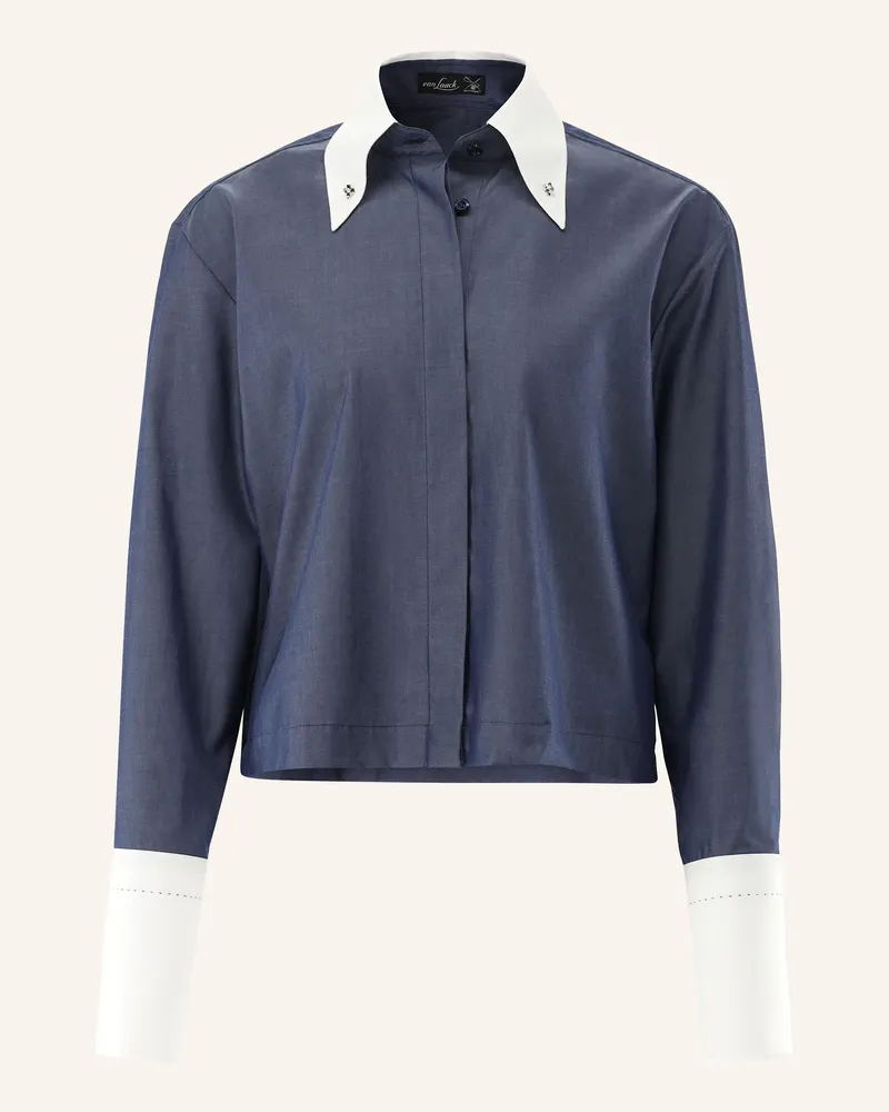 van Laack Bluse Modern Fit Dunkelblau