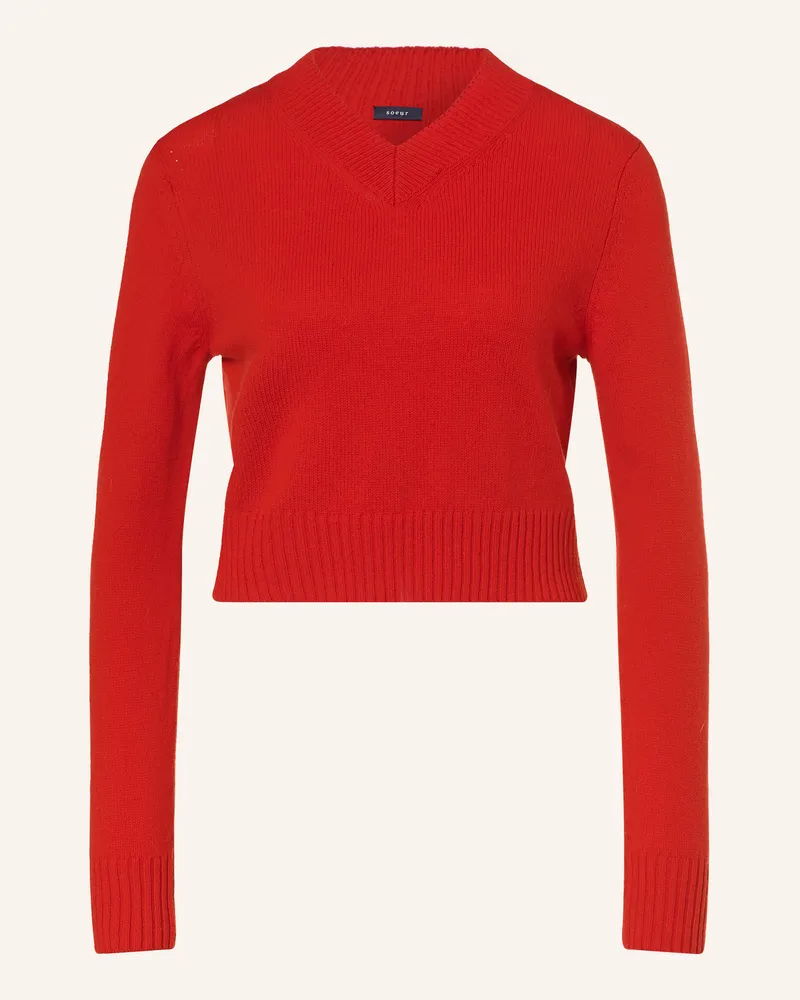 Soeur Pullover Jonas Aus Merinowolle rot Rot