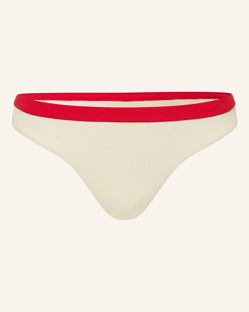 Seafolly Australia Basic-Bikini-Hose Bandwave weiss Ecru