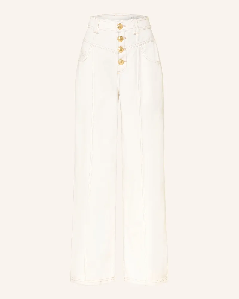 Aje. Wide Leg Jeans Annete weiss Ivry