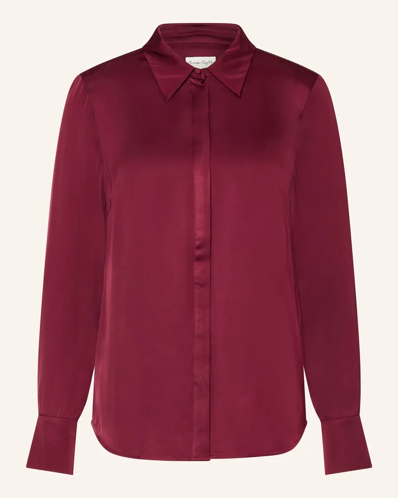 Phase Eight Hemdbluse NOVIE aus Satin Dunkelrot