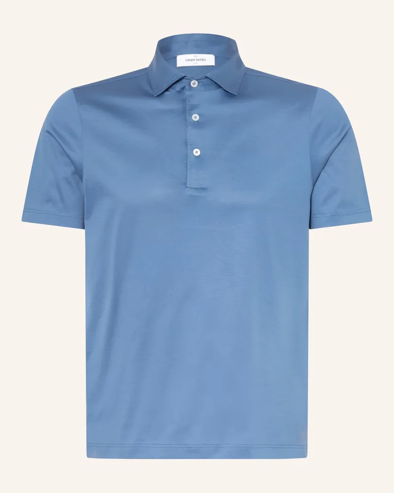 Gran Sasso Jersey-Poloshirt blau Blau