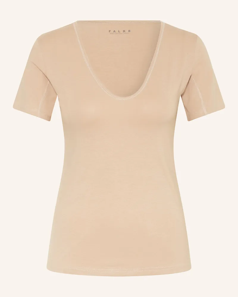 Falke T-Shirt Daily Climate Control braun Camel