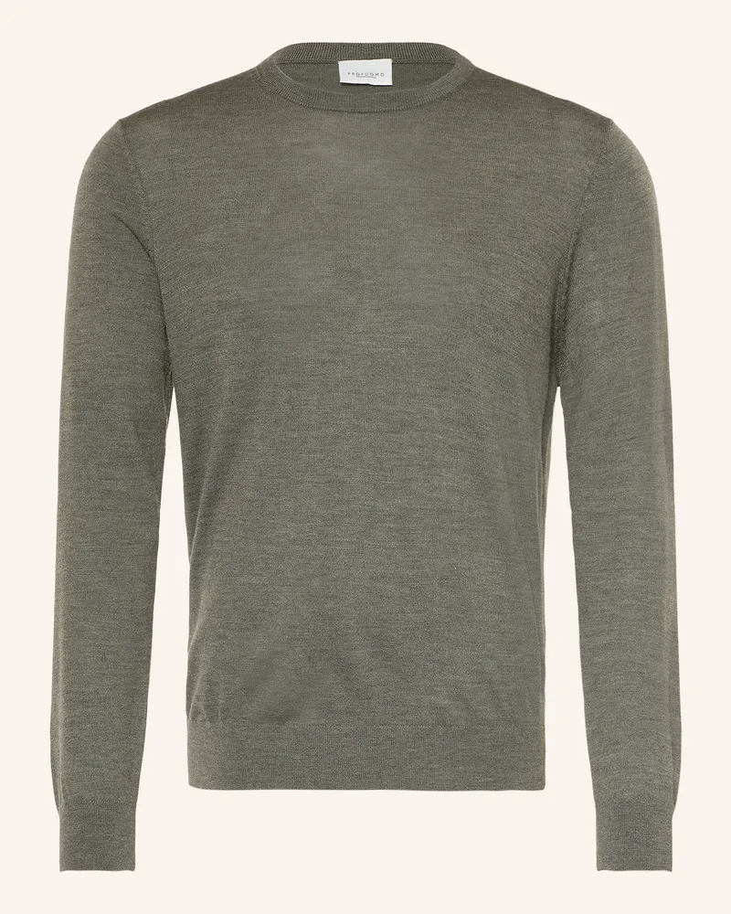 Profuomo Pullover gruen Dunkelgrün