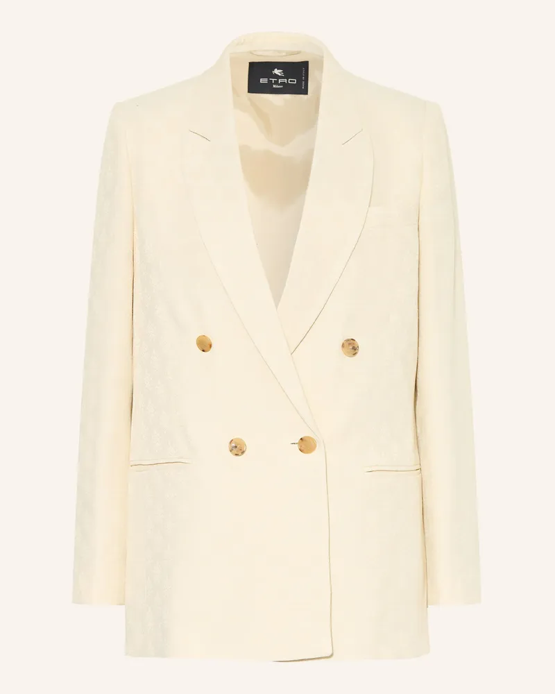 Etro Longblazer Aus Jacquard beige Creme