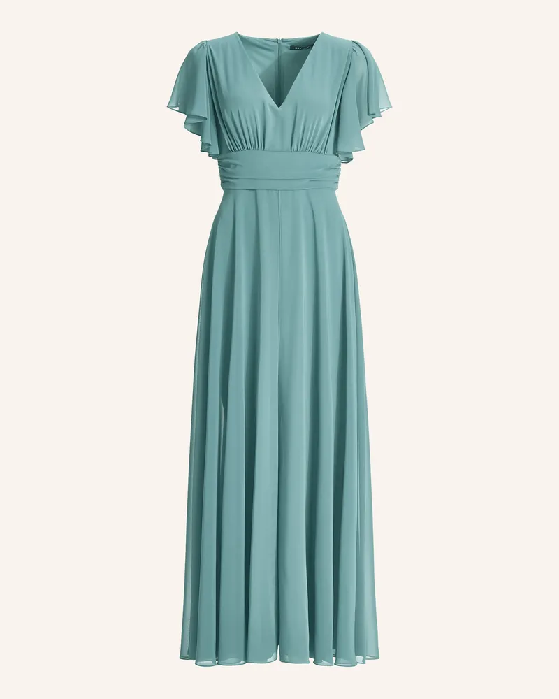Swing Jumpsuit Mit Volants gruen Petrol