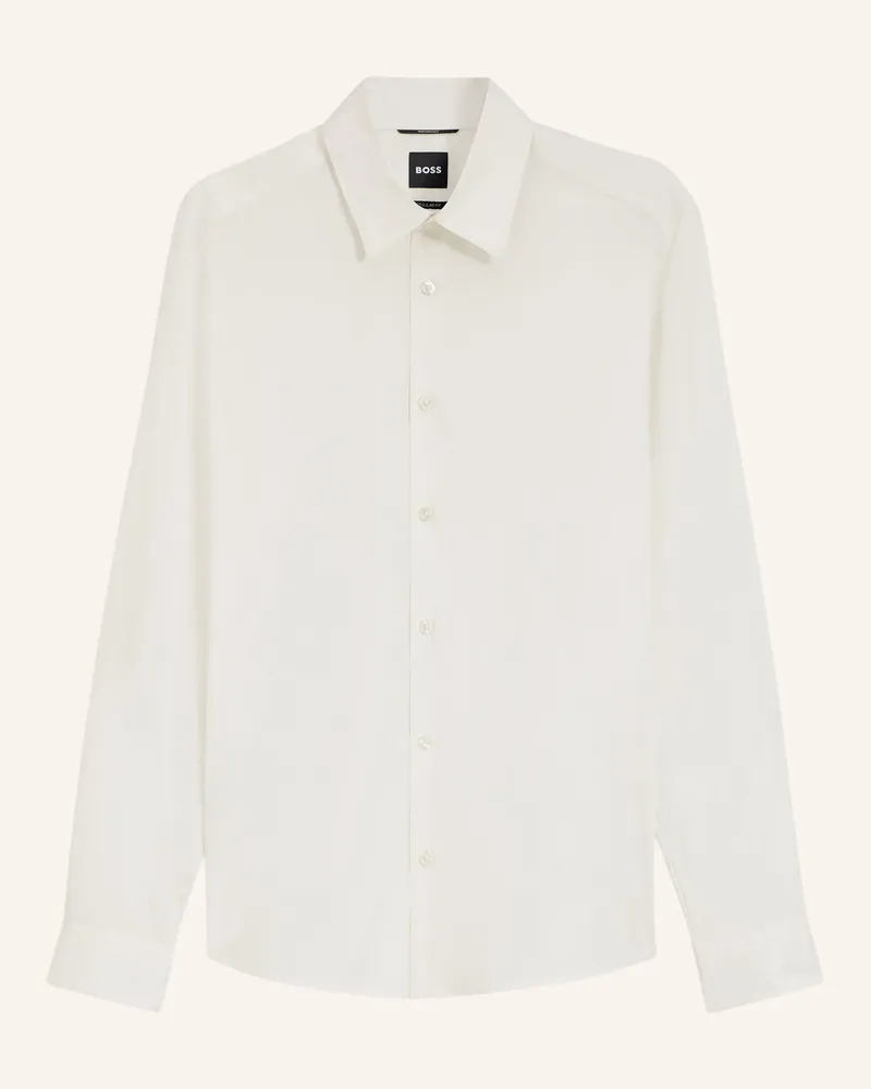 HUGO BOSS Hemd P-Liam-K-F-263 Regular Fit beige Weiss