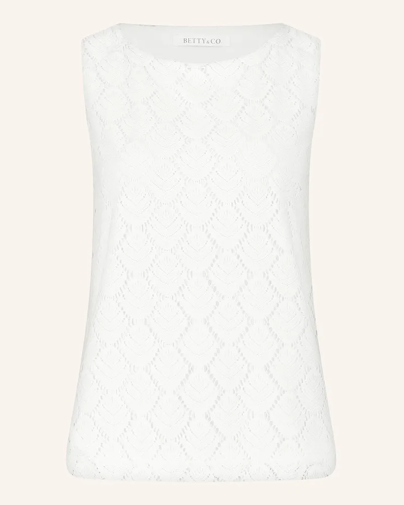 Betty Barclay Top aus Spitze Ecru
