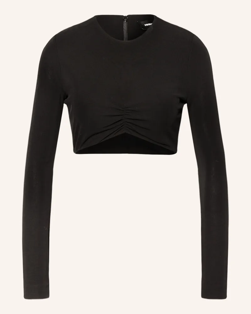 Dsquared2 Cropped-Longsleeve Schwarz