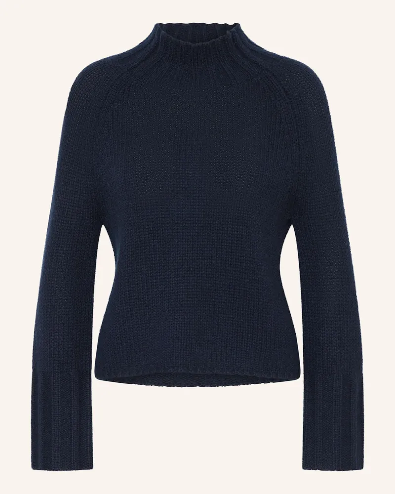 Mrs & HUGS Cashmere-Pullover Dunkelblau
