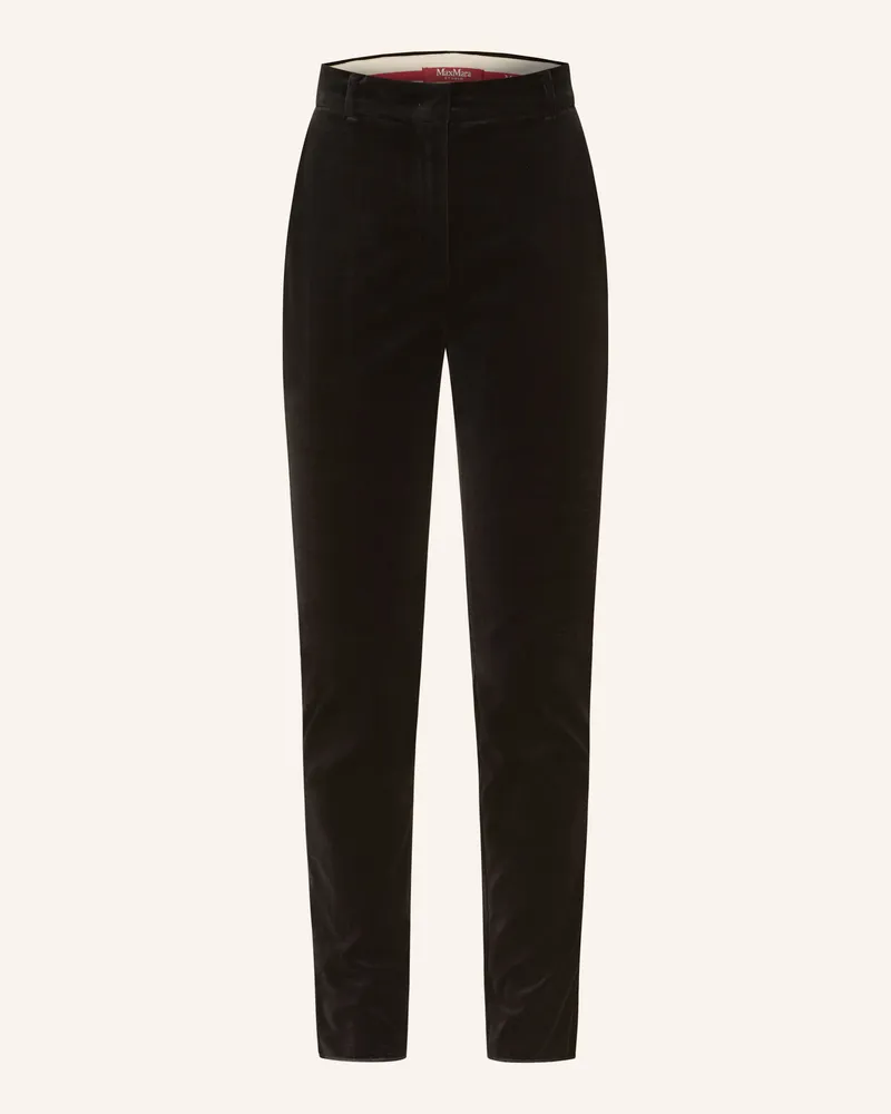 Max Mara Samthose Neutro schwarz Schwarz