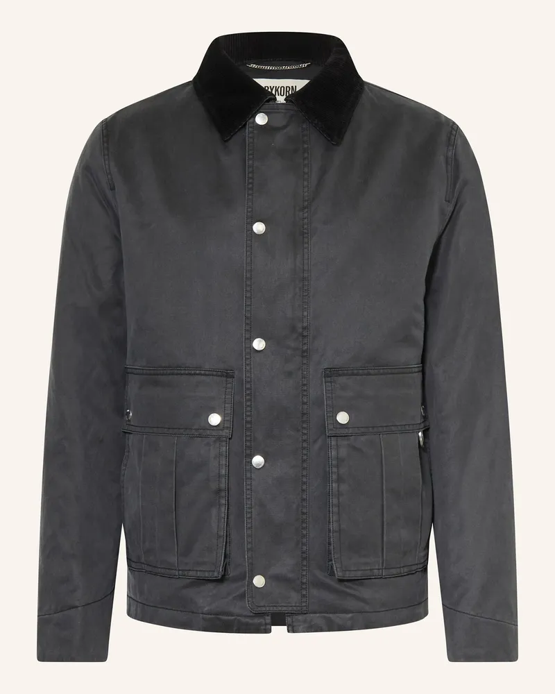 Drykorn Overjacket Yakamo schwarz Dunkelgrau