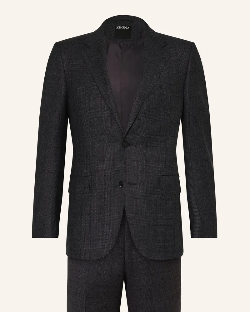 Ermenegildo Zegna Anzug Extra Slim Fit schwarz Schwarz