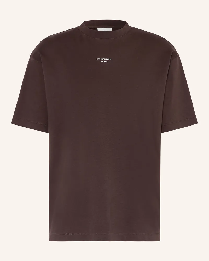 Drôle de Monsieur T-Shirt Dunkelbraun