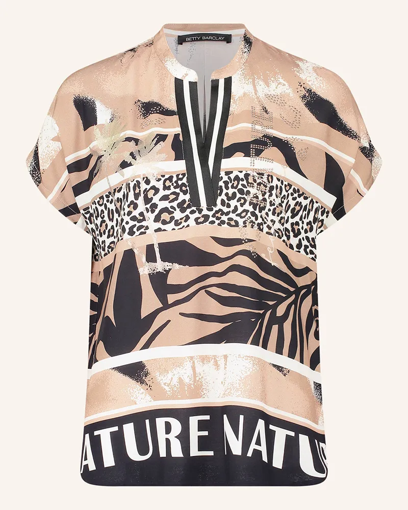 Betty Barclay Blusenshirt mit Nieten Camel