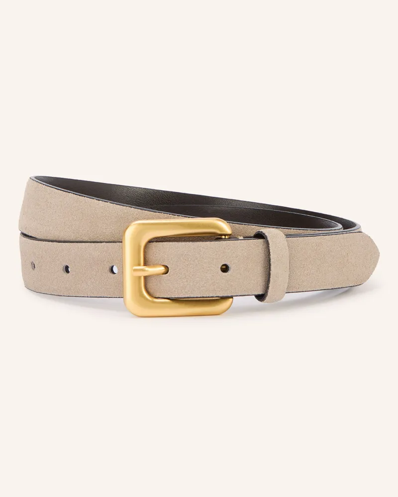 Reiss Ledergürtel Beatrice Small beige Hellgrau