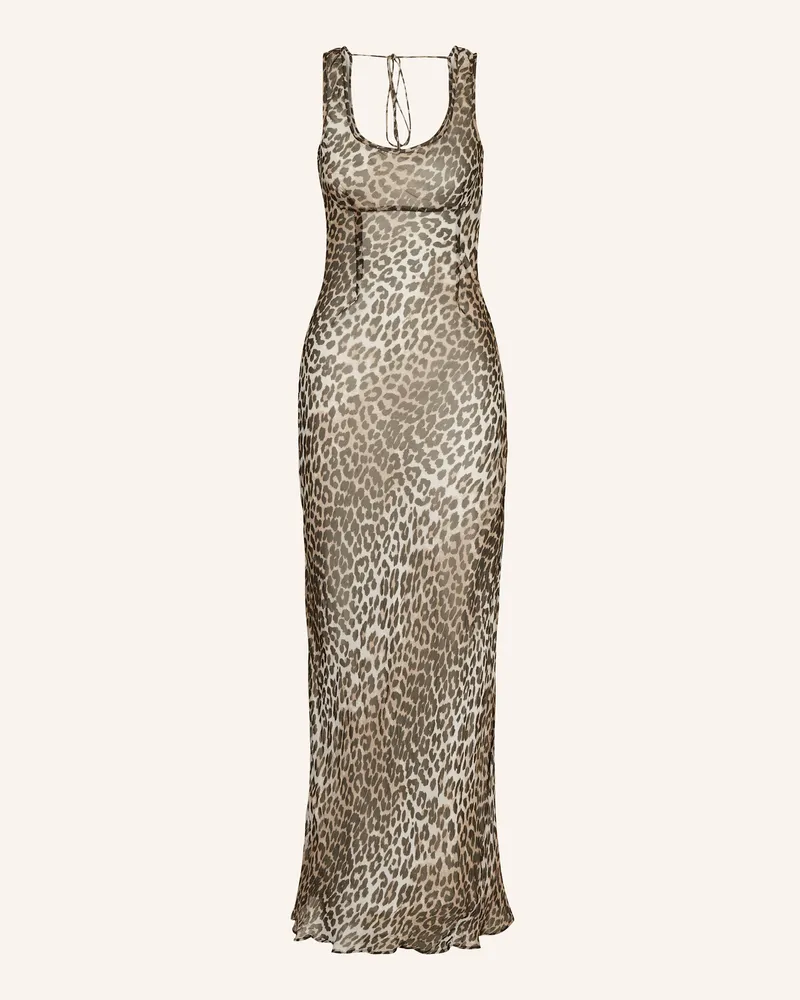 Ganni Kleid Hellbraun