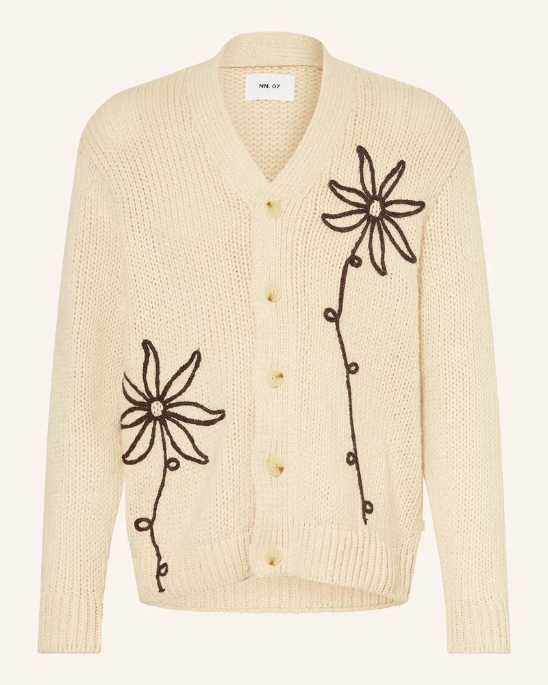 NN 07 Strickjacke Mika beige Ecru