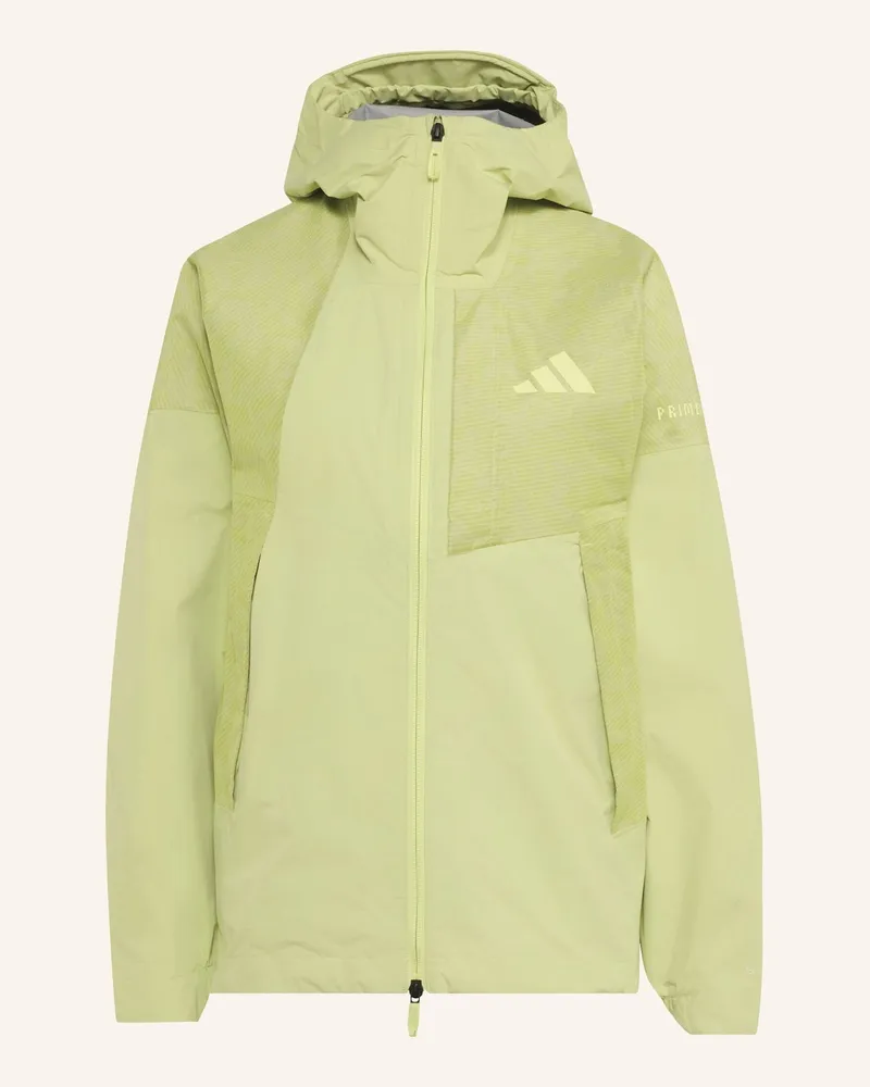 adidas Terrex Xperior 2.5 Layer Hybrid Primeknit Climaproof Jacke gelb Hellgelb