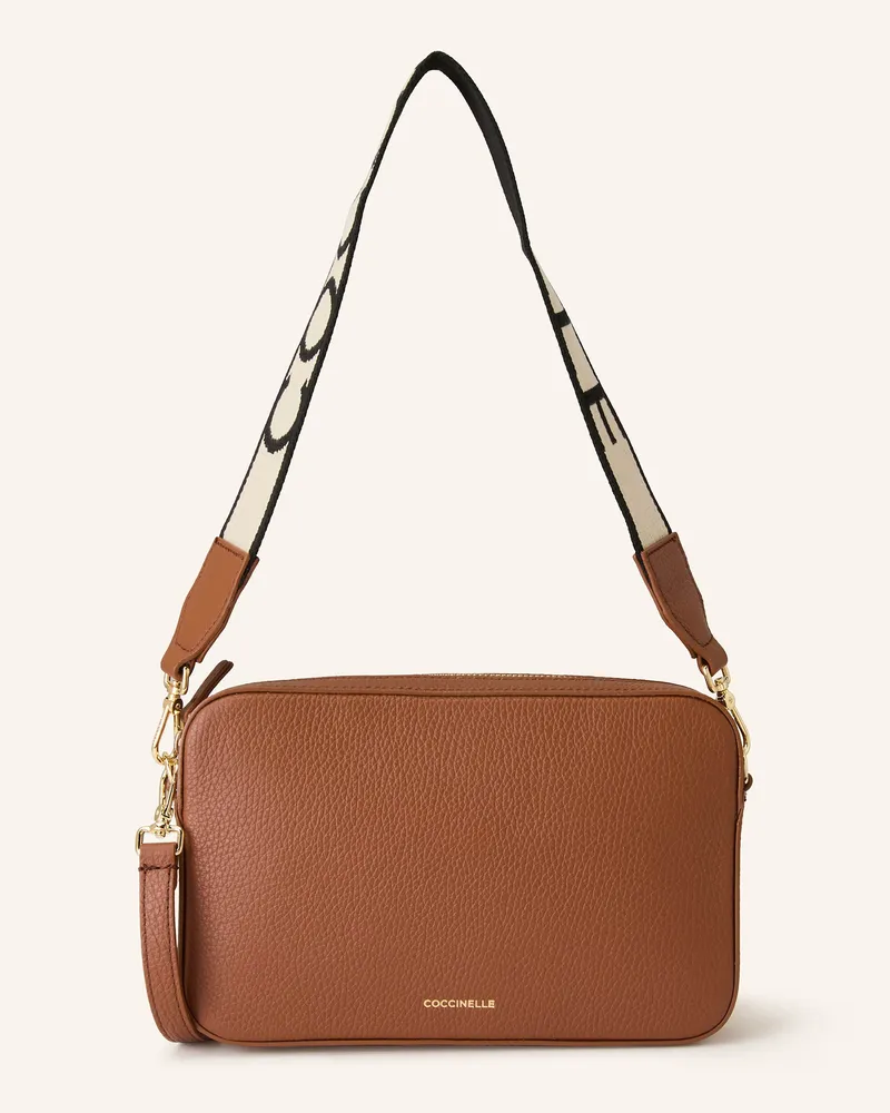 Coccinelle Umhängetasche Cognac