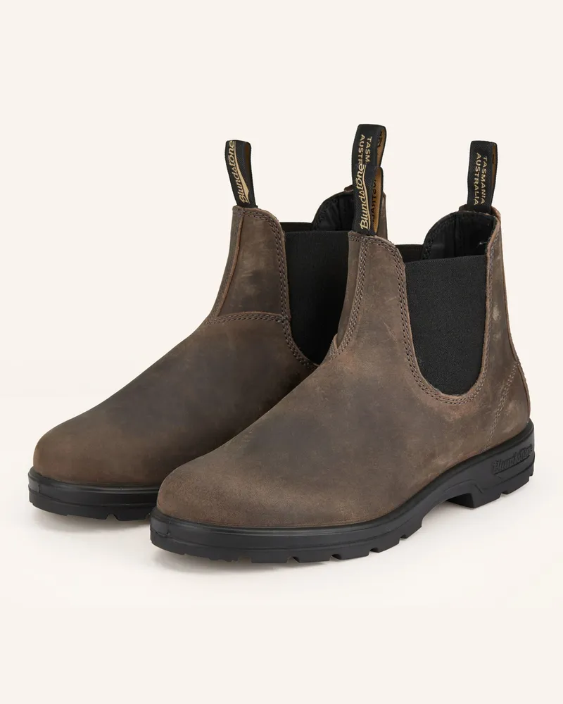 BLUNDSTONE Chelsea-Boots 2446 Clay grau Dunkelbraun