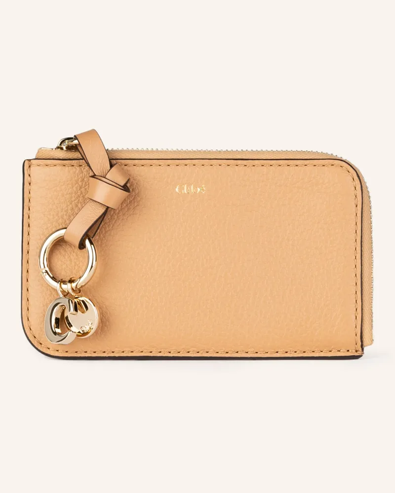 Chloé Kartenetui Alphabet beige Camel