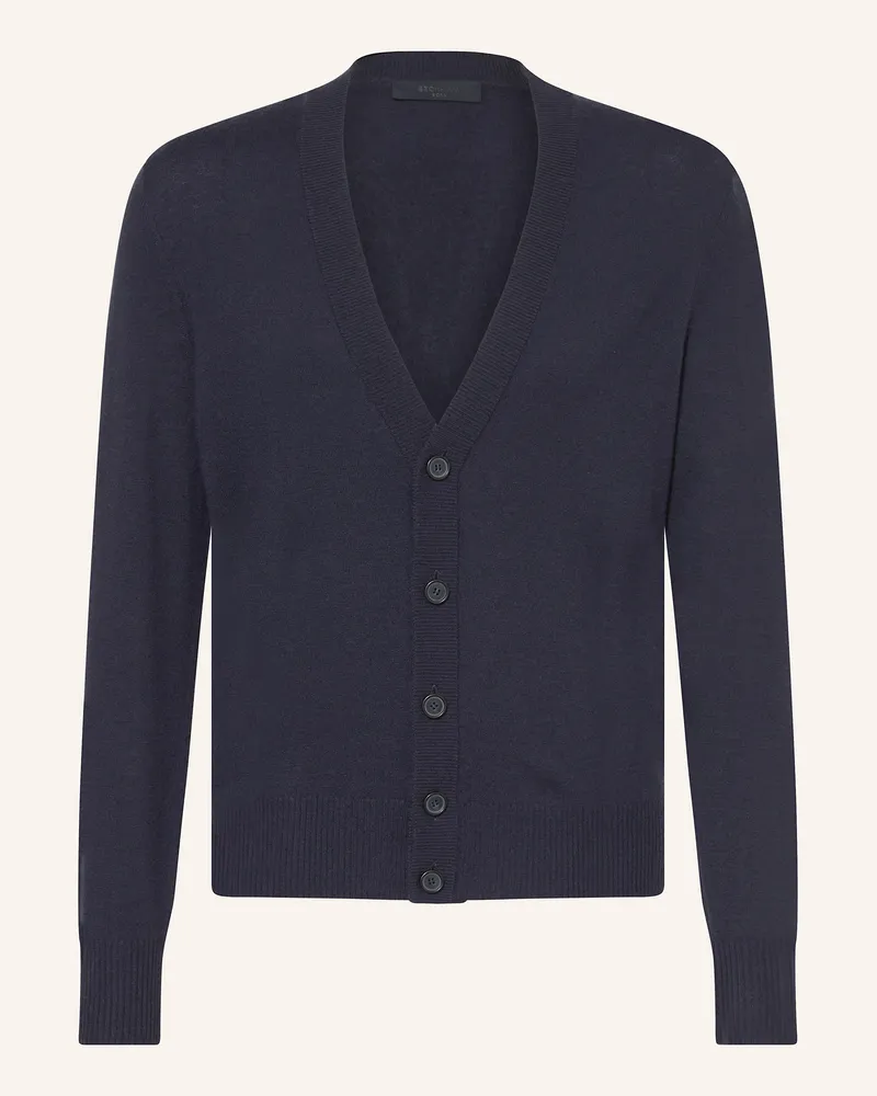 HUGO BOSS Strickjacke JELSO aus Cashmere Dunkelblau