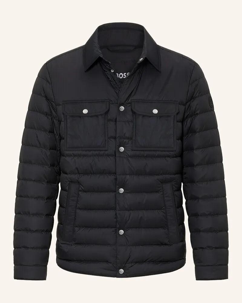 HUGO BOSS Casual Jacke H-DAHANSO Schwarz