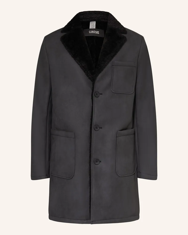 cinque Mantel Cilord In Lederoptik schwarz Schwarz