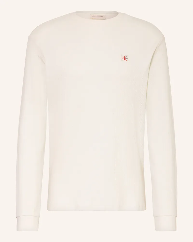 Calvin Klein Longsleeve weiss Ecru