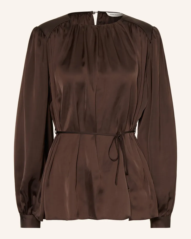 Sofie Schnoor Blusenshirt Martheasw Aus Satin lila Dunkelbraun