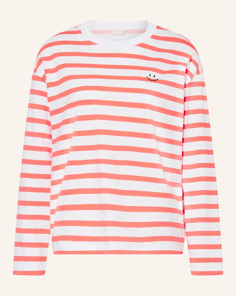 Mey Schlafshirt Serie SUMMER STRIPES Weiss