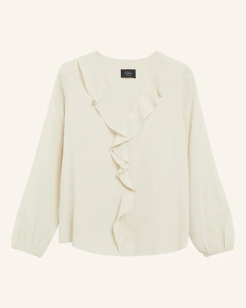 S.Oliver Blusenshirt Mit Volants beige Hellbraun