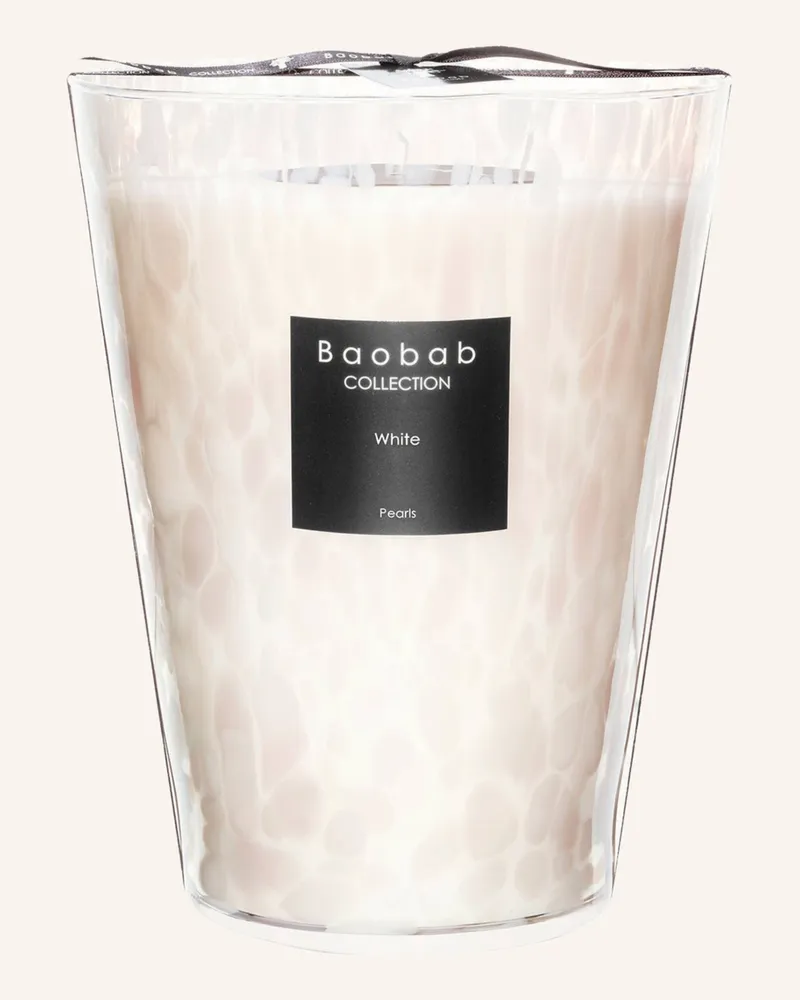 Baobab Collection Duftkerze White Pearls weiss Creme