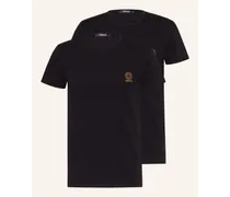 Versace 2er-Pack T-Shirts Schwarz