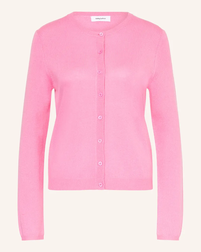 Darling Harbour Strickjacke aus Cashmere Pink