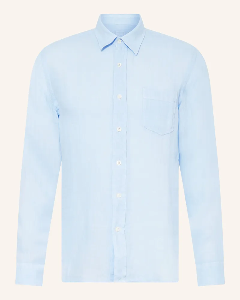 120% Lino Leinenhemd Regular Fit Hellblau
