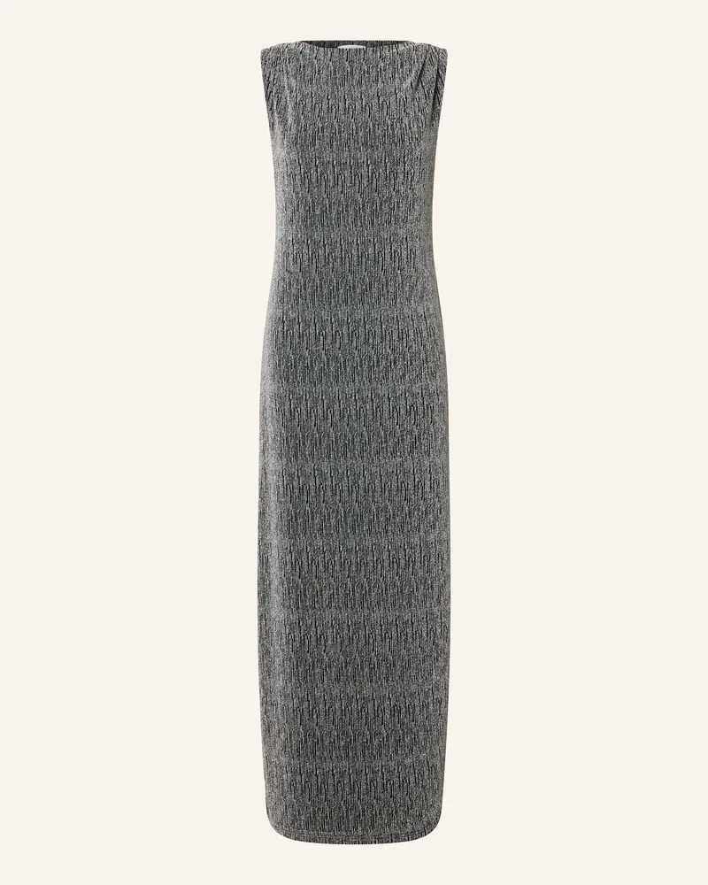 Selected Kleid mit Glitzergarn Schwarz