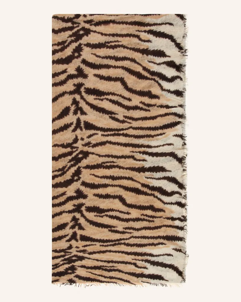 Puschoen Cashmere-Schal TIGER CAMEL Camel