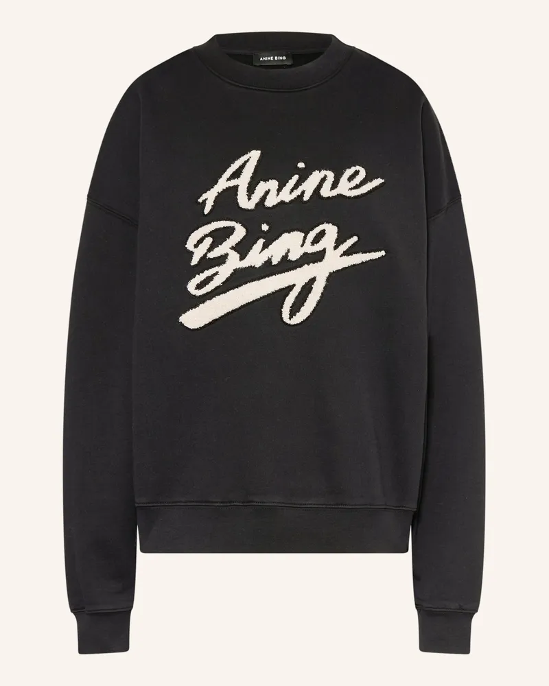 Anine Bing Sweatshirt MILES Schwarz