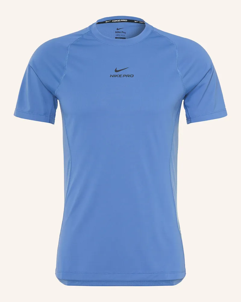 Nike Funktionsshirt Pro Training blau Blau