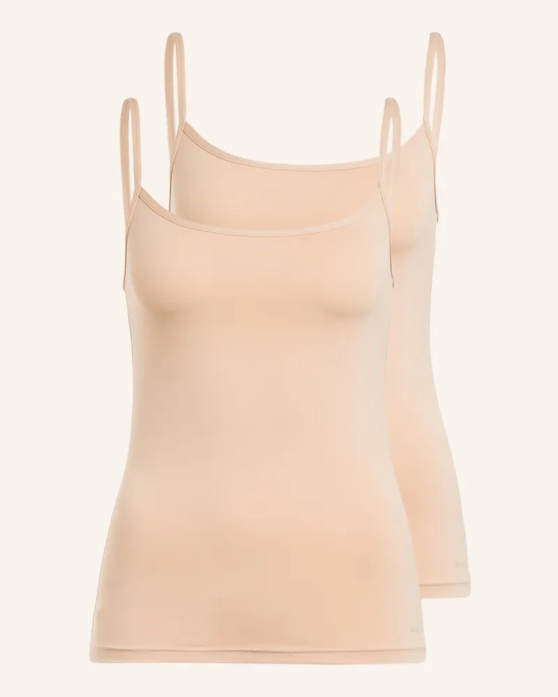 Skiny 2er-Pack Tops ADVANTAGE MICRO Nude