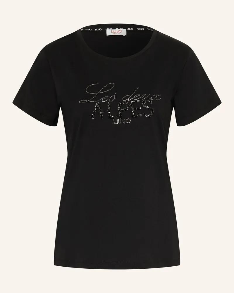 Liu Jo T-Shirt Mit Schmucksteinen schwarz Schwarz