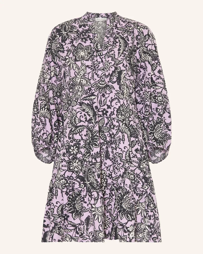 Marc O'Polo Kleid Mit 3/4-Arm Und Rüschen lila Helllila