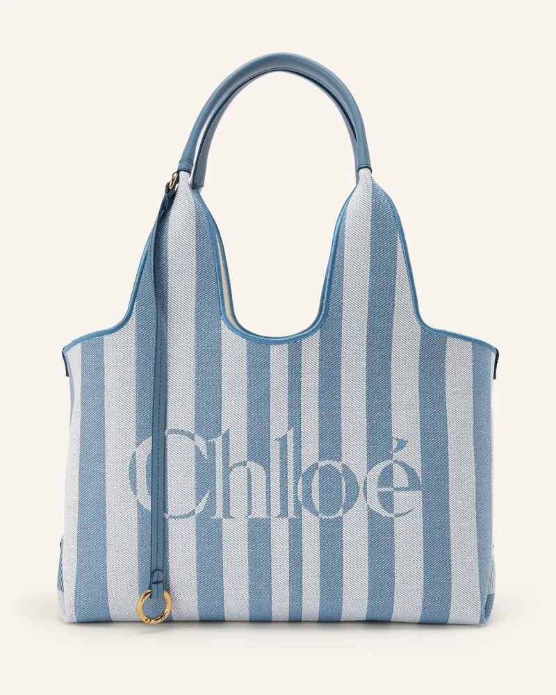 Chloé Shopper Stripy blau 440