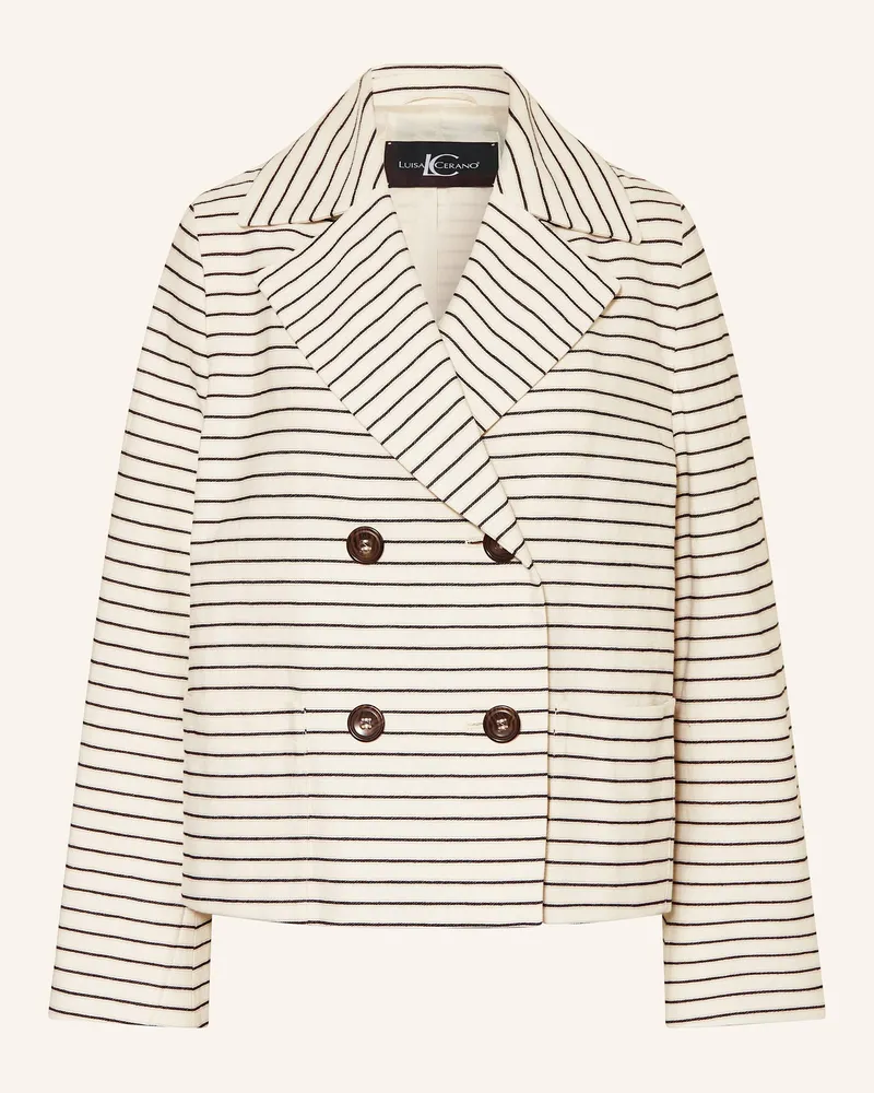 Luisa Cerano Kastenjacke weiss Creme