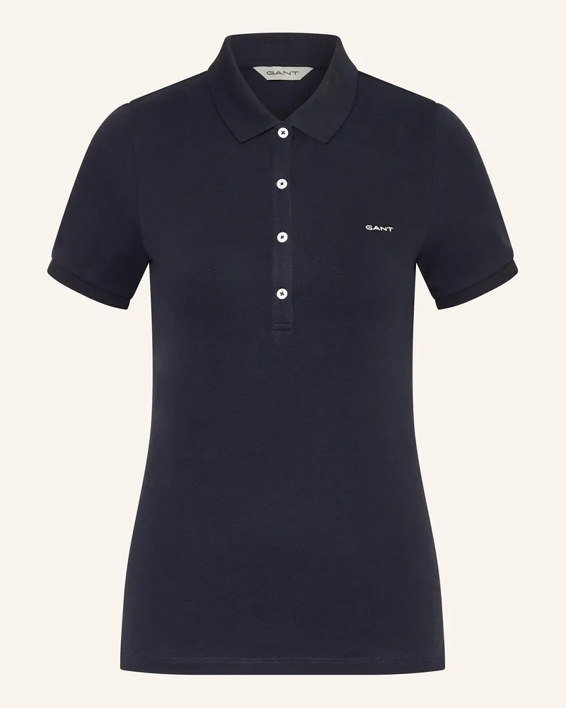 Gant Jersey-Poloshirt Dunkelblau