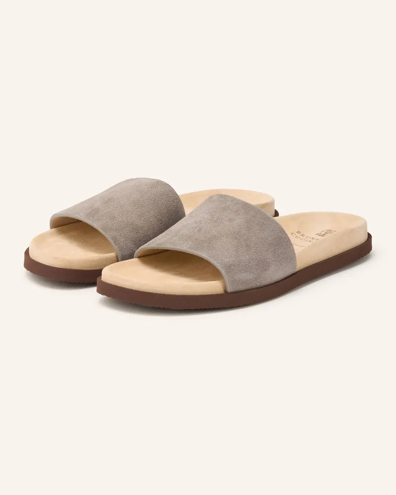 Brunello Cucinelli Pantoletten Taupe
