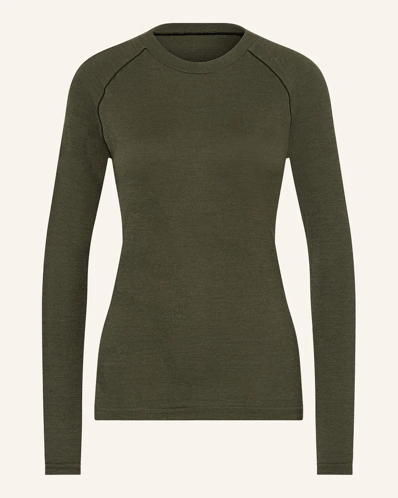 Y-3 Laufshirt RUN KNIT Khaki